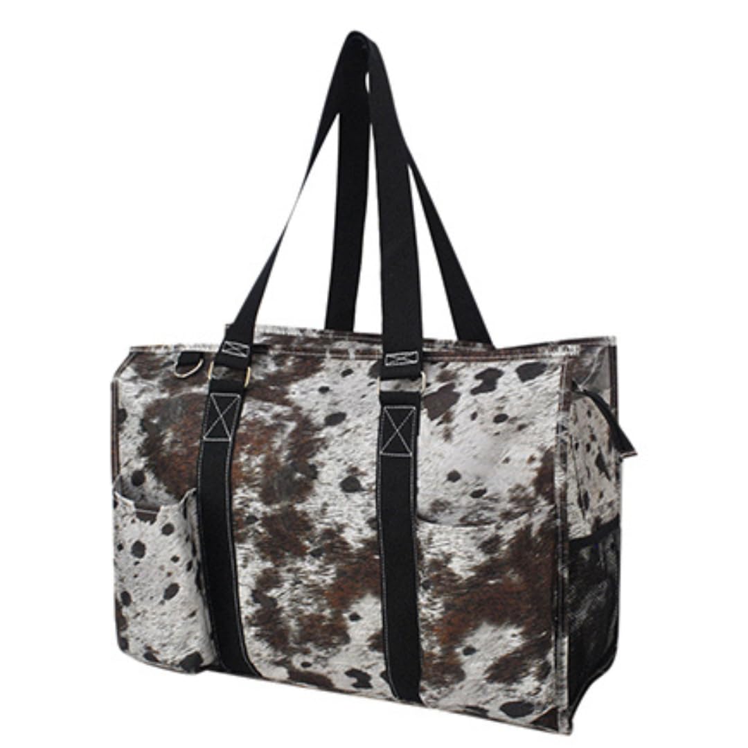 NGIL Utility Water Resistant Tote Bag, Top Zipper Closure, Perfect Gifts for Working Women, Nurses, Gym bag