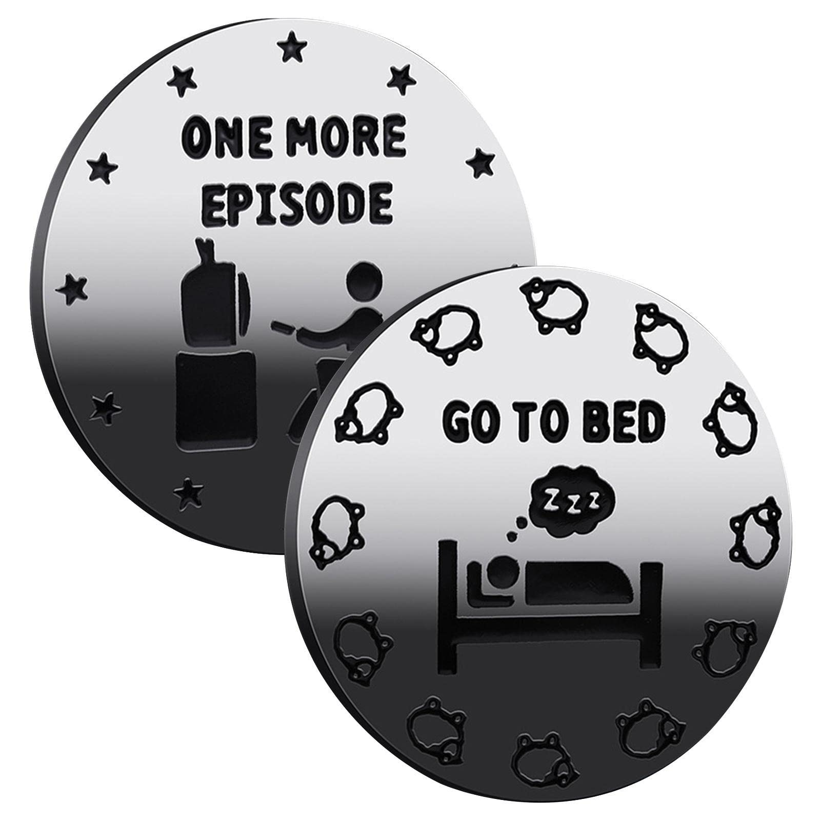 GOOWAFUR 게임 결정 코인 결정자 코인 재밌는 운명 코인 결정 코인 선물 게이머 결정 코인 - 잠자리에 들기 1회 더 아들을 위한  부모 결정 코인-Freehip.co.kr