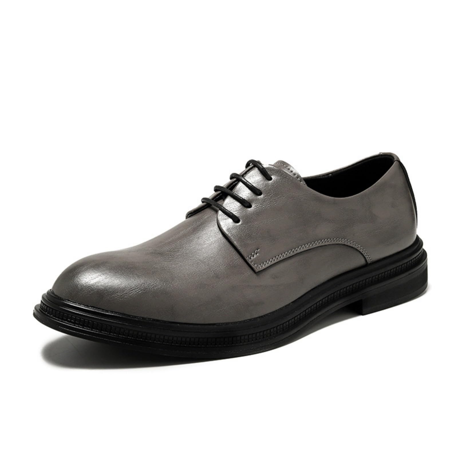 Hixingo Zapatos de Vestir Hombre Sin Cordones, 38-44 EU Zapatos de Cuero Modernos Zapatillas Vestir Hombre Verano Antideslizante Suela de Goma para Negocios, Bodas