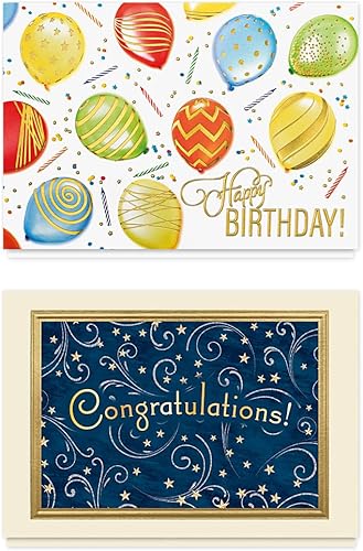 Miniatura 4 de The Gallery Collection - Caja surtido de tarjetas para todas las ocasiones (35 tarjetas), papel de aluminio y relieve (todas las ocasiones 2)