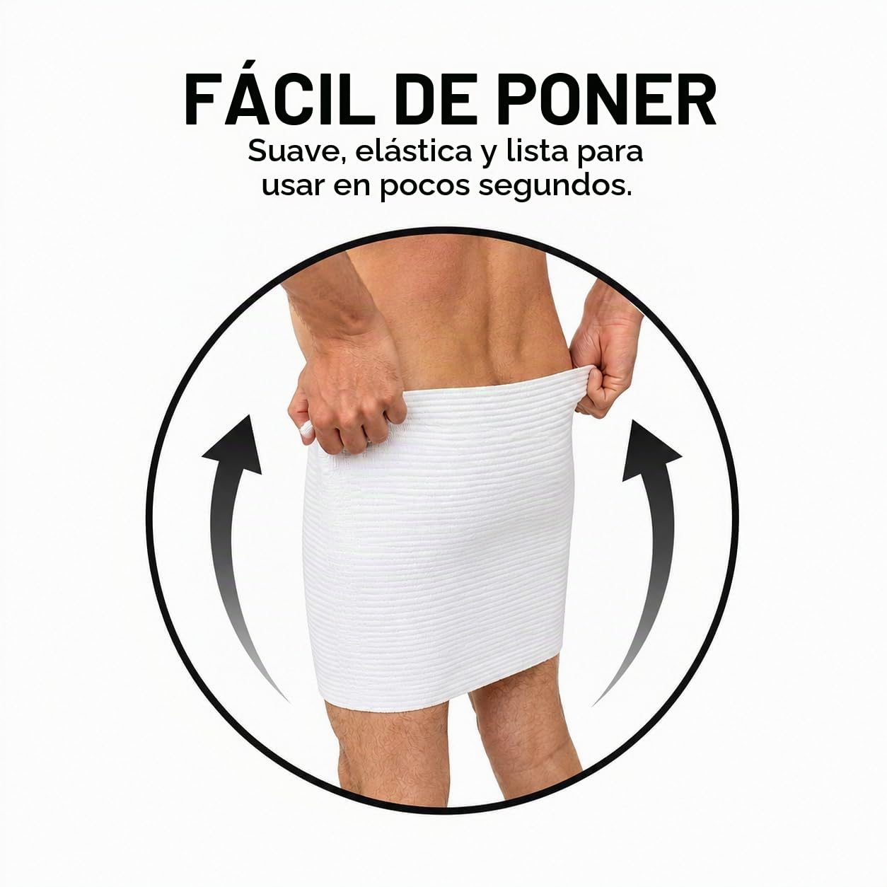 eMMe SQUARE - Banda Lumbar de Verano de Algodón Transpirable Unisex – Faja Contenitiva, Soporte de Espalda Abdominal Elástico Made in Italy – Ideal para el Verano (M)