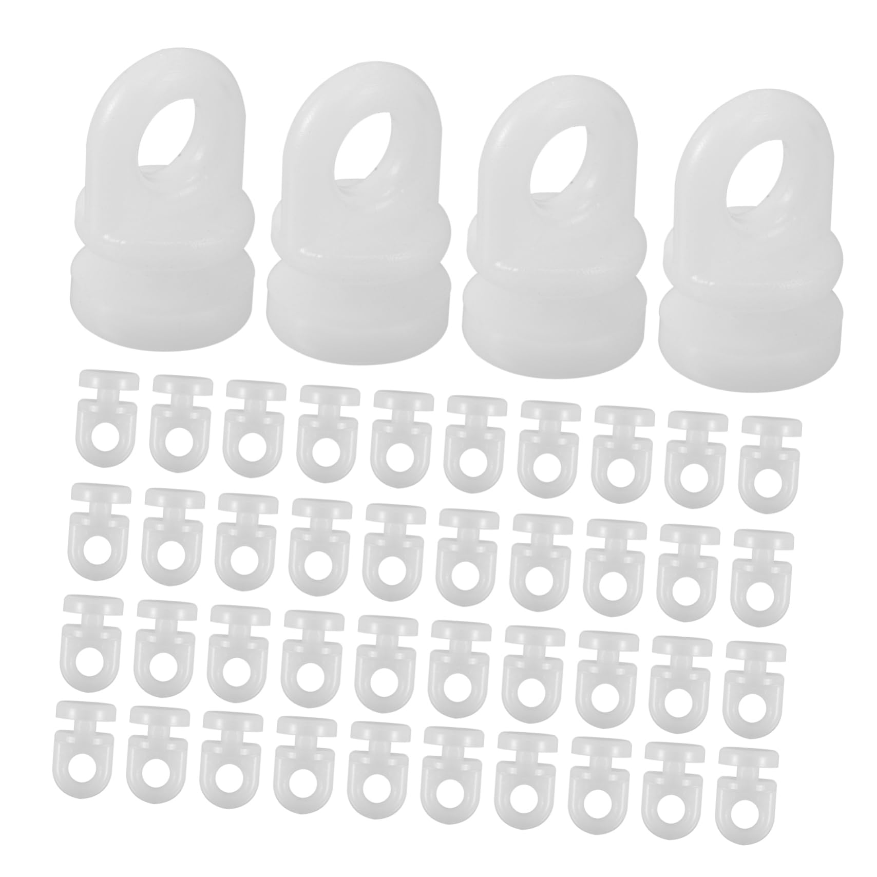 Angoily 200pcs Curtain Track Gliders Hooks Smooth Sliding Plastic Drapery Hardware for Easy Installation Versatile Window Treatments Fits Various Curtain Styles