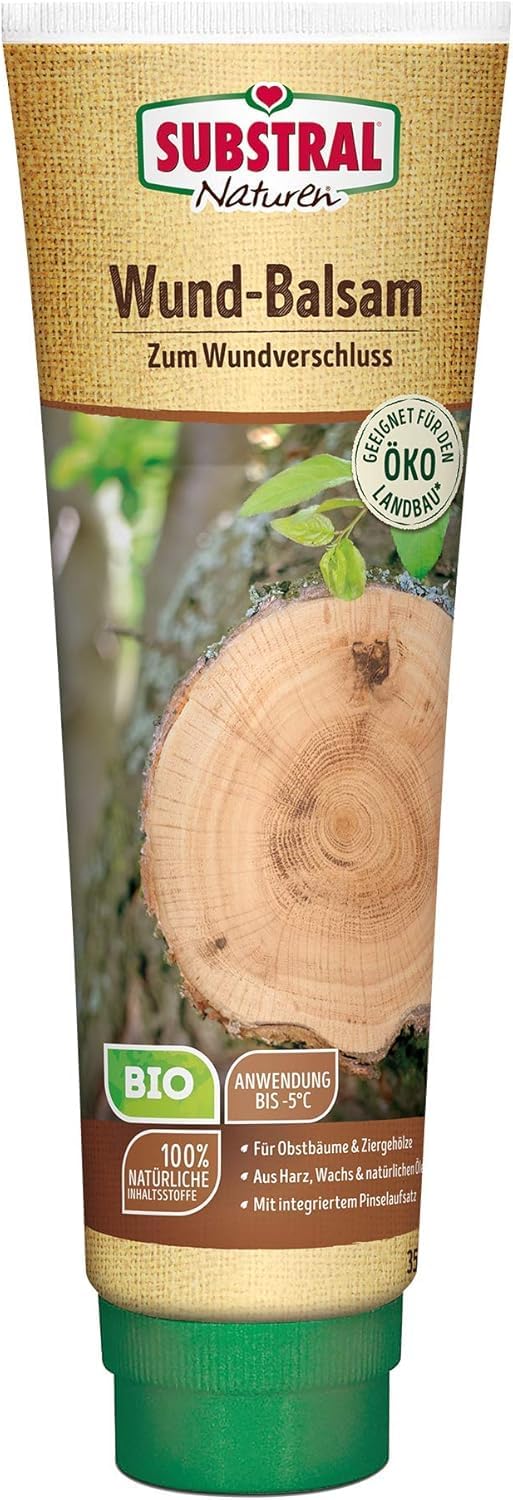 Substral Naturen Bio Wundbalsam, 350 g, Wundverschlussmittel, das elastische Baumpflaster nach dem Baumschnitt