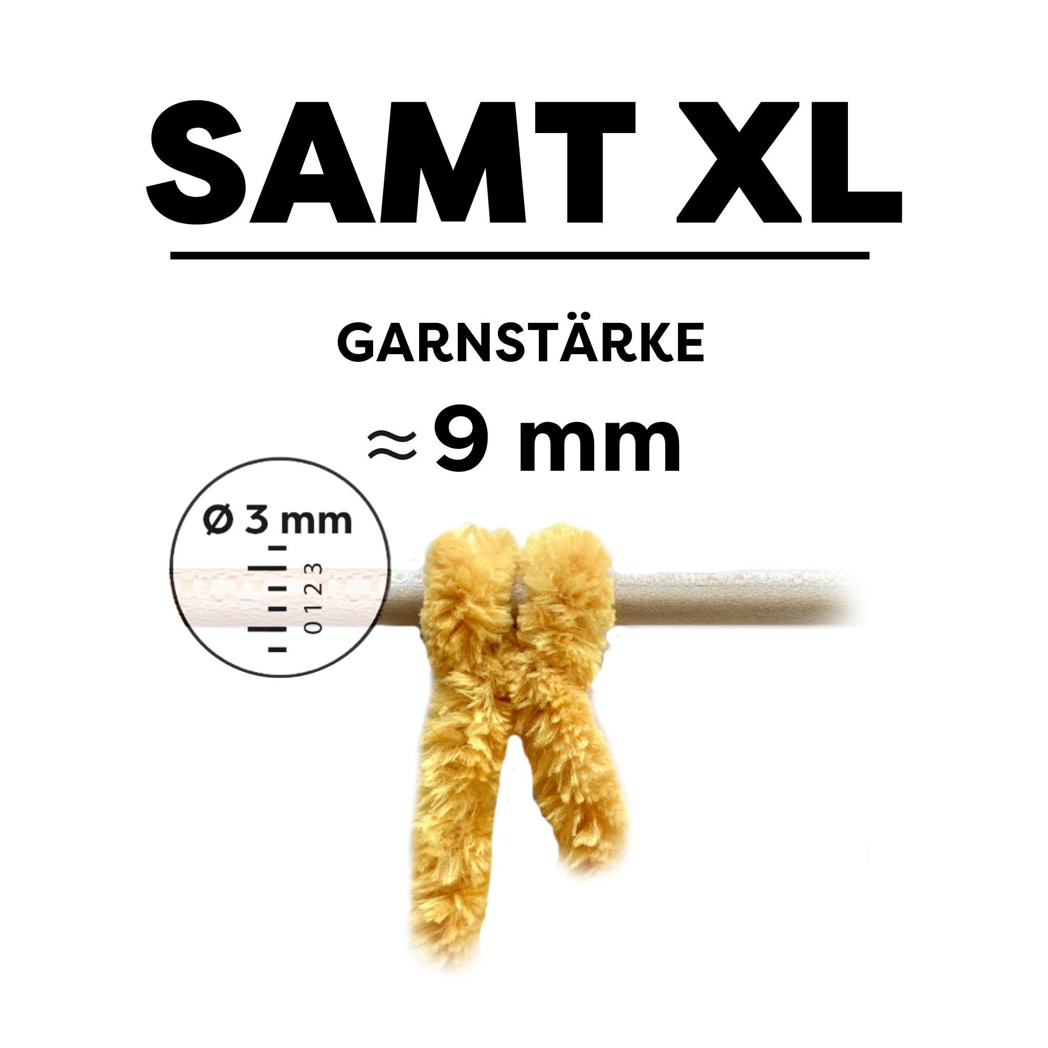 myboshi Samt XL, kuscheliges, extra dickes Chenillegarn, super chunky, zum Häkeln und Stricken, XXL-Knäuel, 100g, Ll 40m, Schwarz (Vulkan), 5 Knäuel