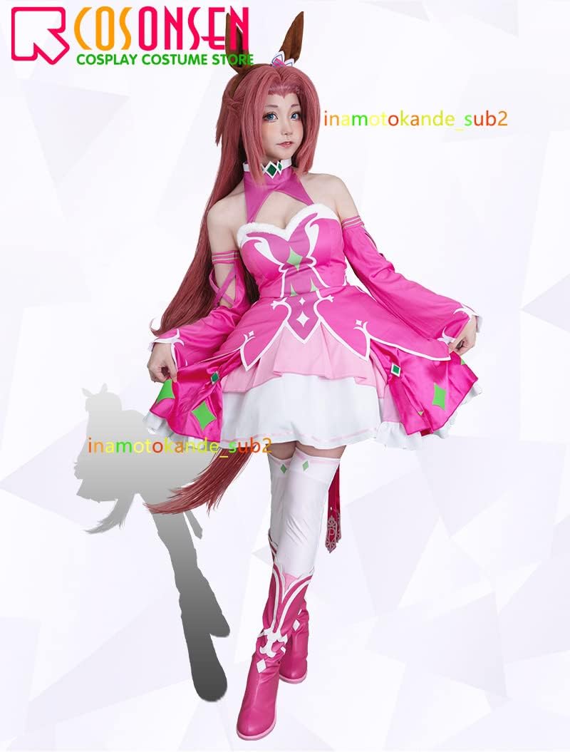 Amazon Co Jp ウマ娘 プリティーダービー カワカミプリンセス 勝負服 コスプレ衣装 全セット 靴 尾 耳 ウィッグ追加可 ホビー