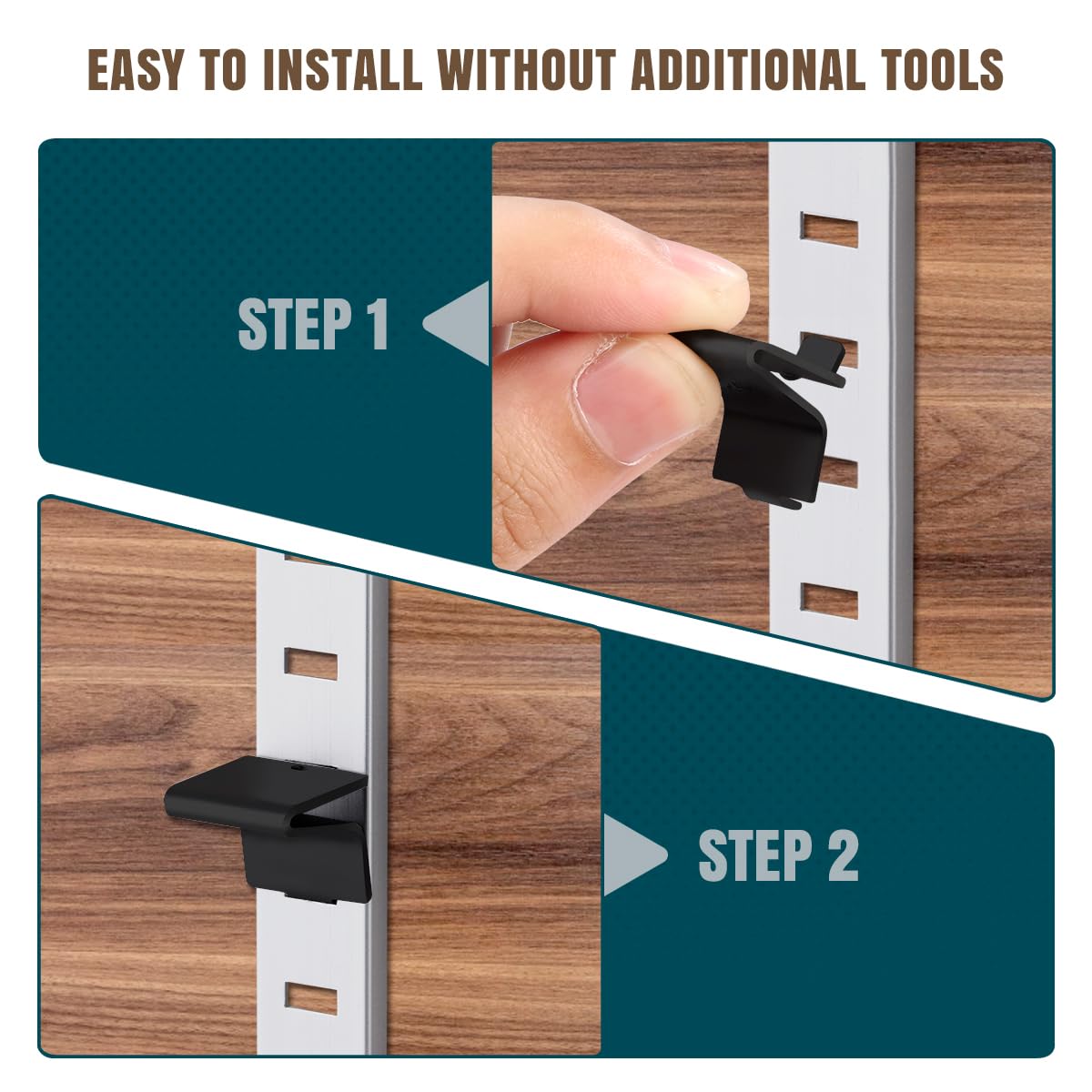 Shelf Clips - Organize Your Shelves! -5