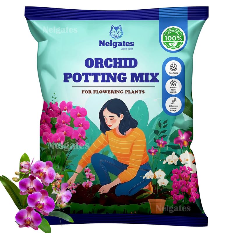 Nelgates Orchid Potting Mix, Premium Soil for Orchid Plants Potting Soil Mix for Home Gardening (B0DBVP8537) Amazon Price History, Amazon Price Tracker