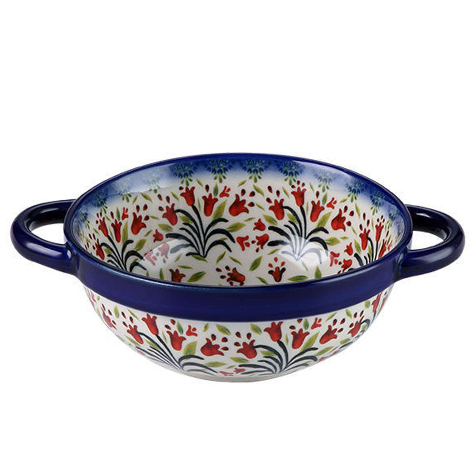 Qeeadeea Ceramic Bowl With Handle, Ramen Bowl Ceramic 25oz, Pho Bowls Large, Soup Bowl Microwave Safe, Udon Noodle Bowl-tulip-700ml, 25oz