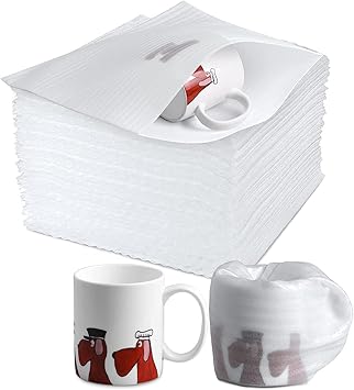 STYLELAB Cushioning EPE Foam Pouches/Envelopes For Packing of Fragile - 1MM Thickness, White Color 8x8 Inches Size (Pack of 10)