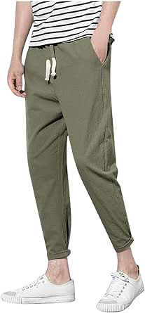 Mens Stretch Cargo Joggers Elasticated Waist Utility Work Trousers Multi Pocket | UK - View #10