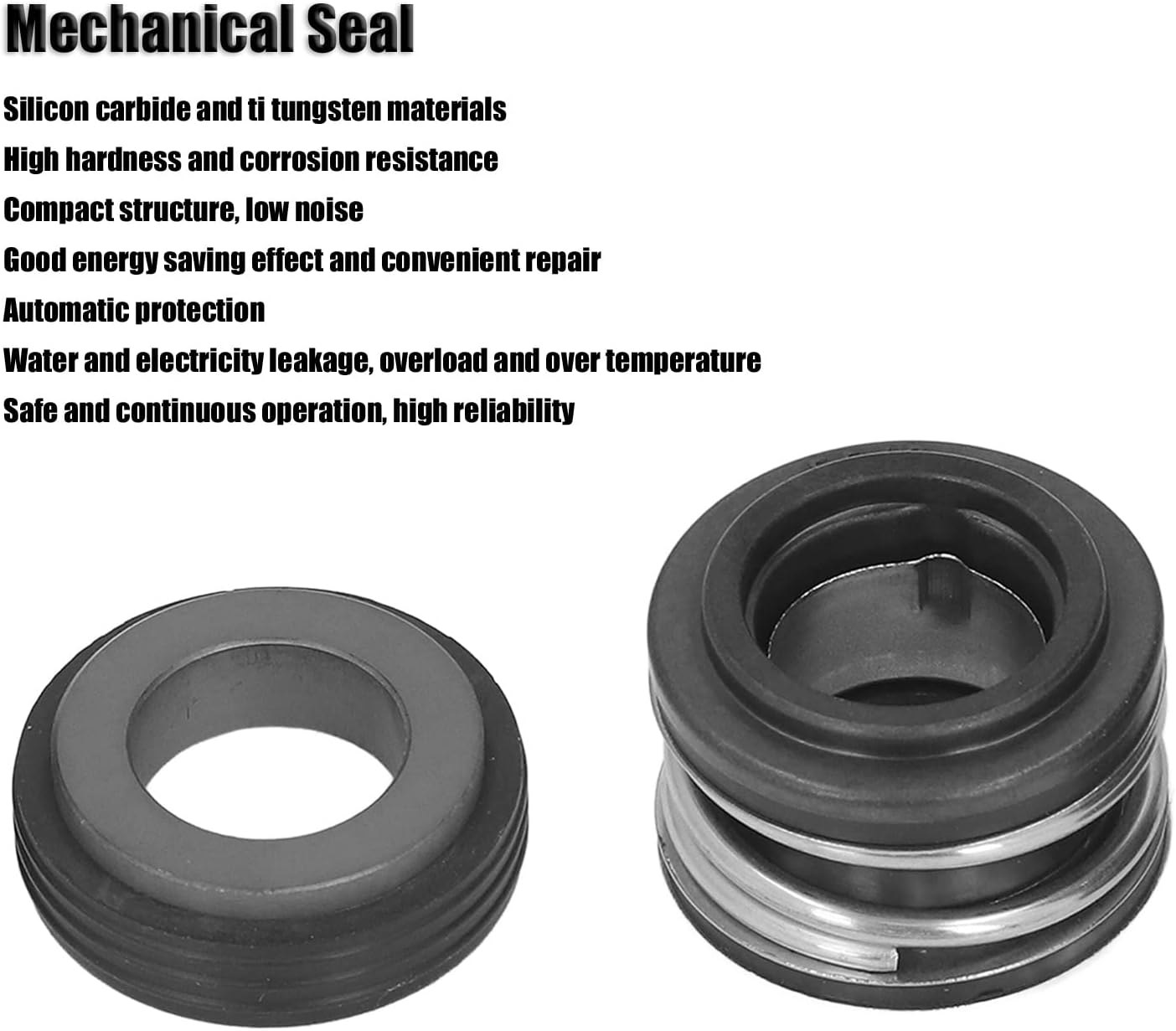Mechanical Seal Replacement To Pump Seal, Output Shaft Seal, Mechanical Seal Pool Pump Seals Booster Pump Bar, Silicon Carbide Circulating Seal Sp Kit 520‑5/8
