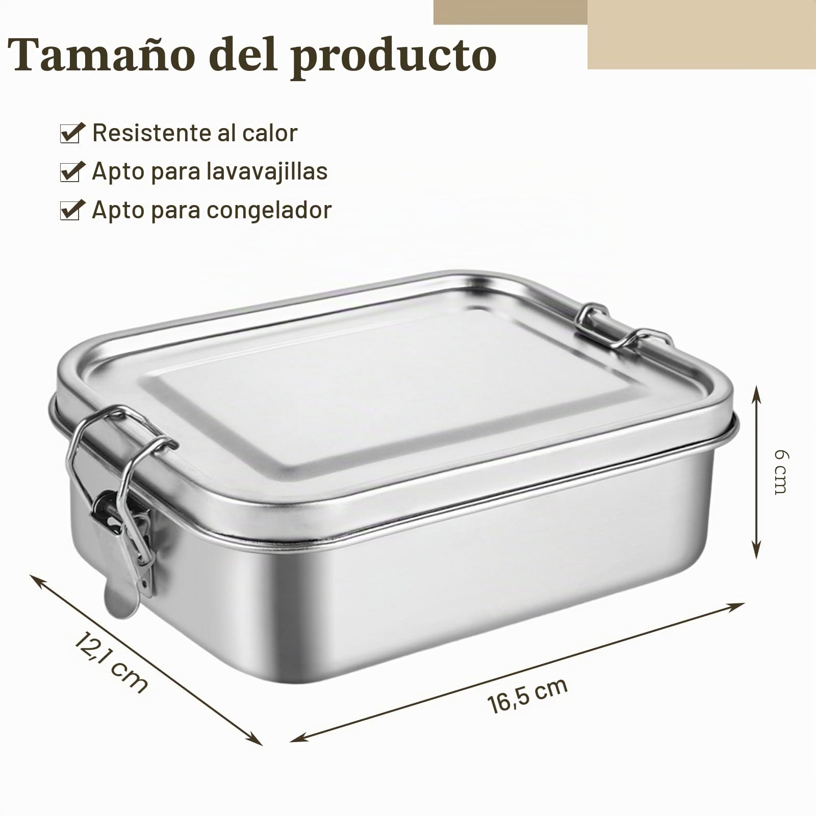 DAJAVE 4 piezas de fiambrera de acero inoxidable 850ml de acero inoxidable Bento Box, Bento Box para niños y adultos, a prueba de fugas y con anillo de sellado, recipientes para comida preparada