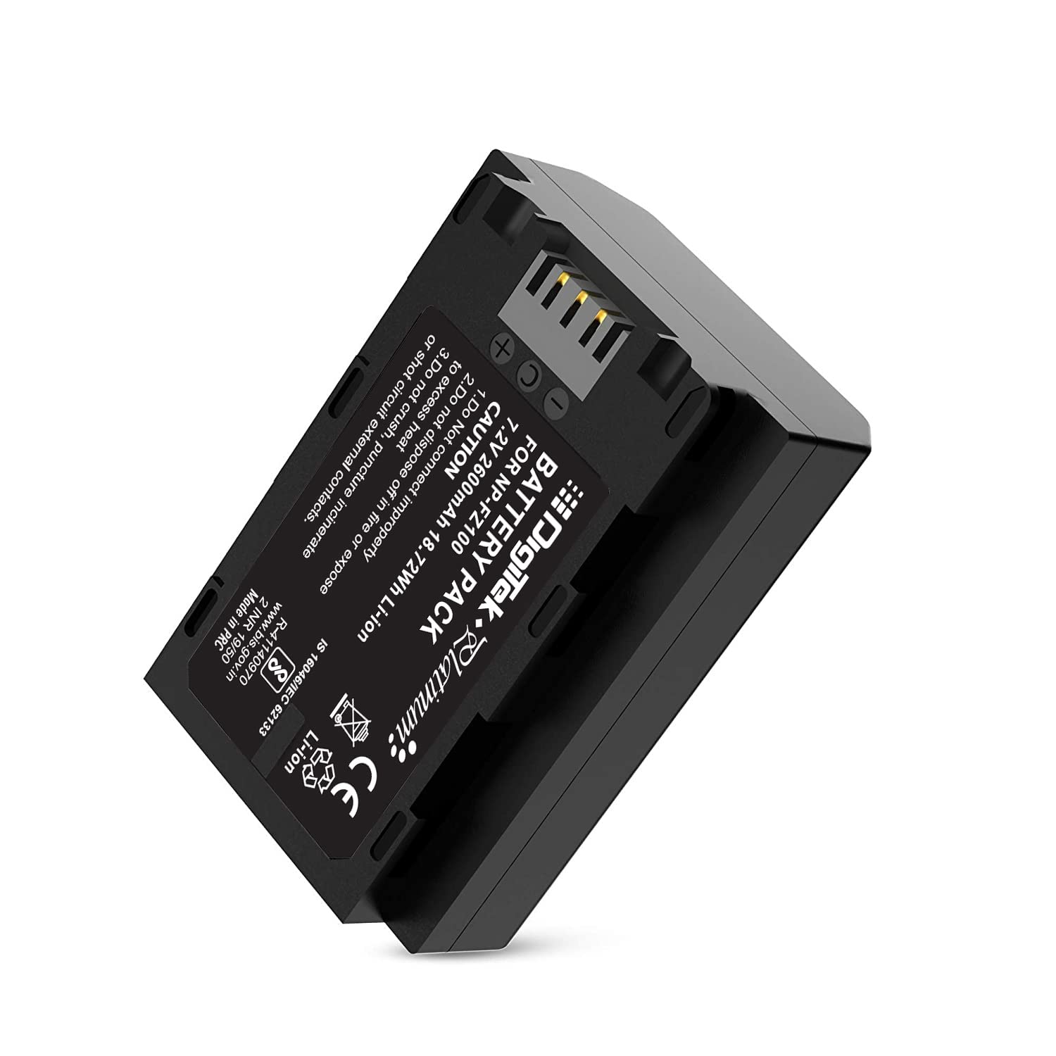DIGITEK® (FZ100 Platinum) Rechargeable Lithium-ion Battery for Sony, 7.2V, 2600mAh, 18.72Wh, BIS & CE Approved, Compatible with a9 II Alpha, a9 Alpha, a7R IV Alpha, a7R III Alpha, a7 III Alpha, a6600 (B08HK6RR1Z) Amazon Price History, Amazon Price Tracker