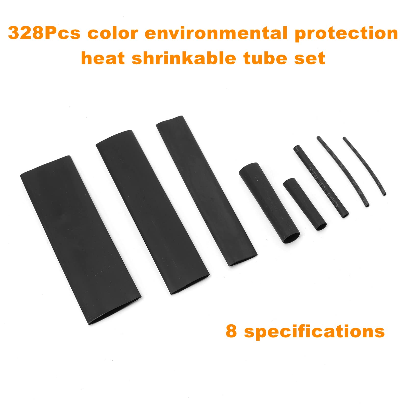 Ruimou 328Pcs Color Heat Shrink Tubing Shrinkage Ratio 2:1 Insulation Protection Kit for Repair Wire Cable Connection End Treatment (328) - Image 3
