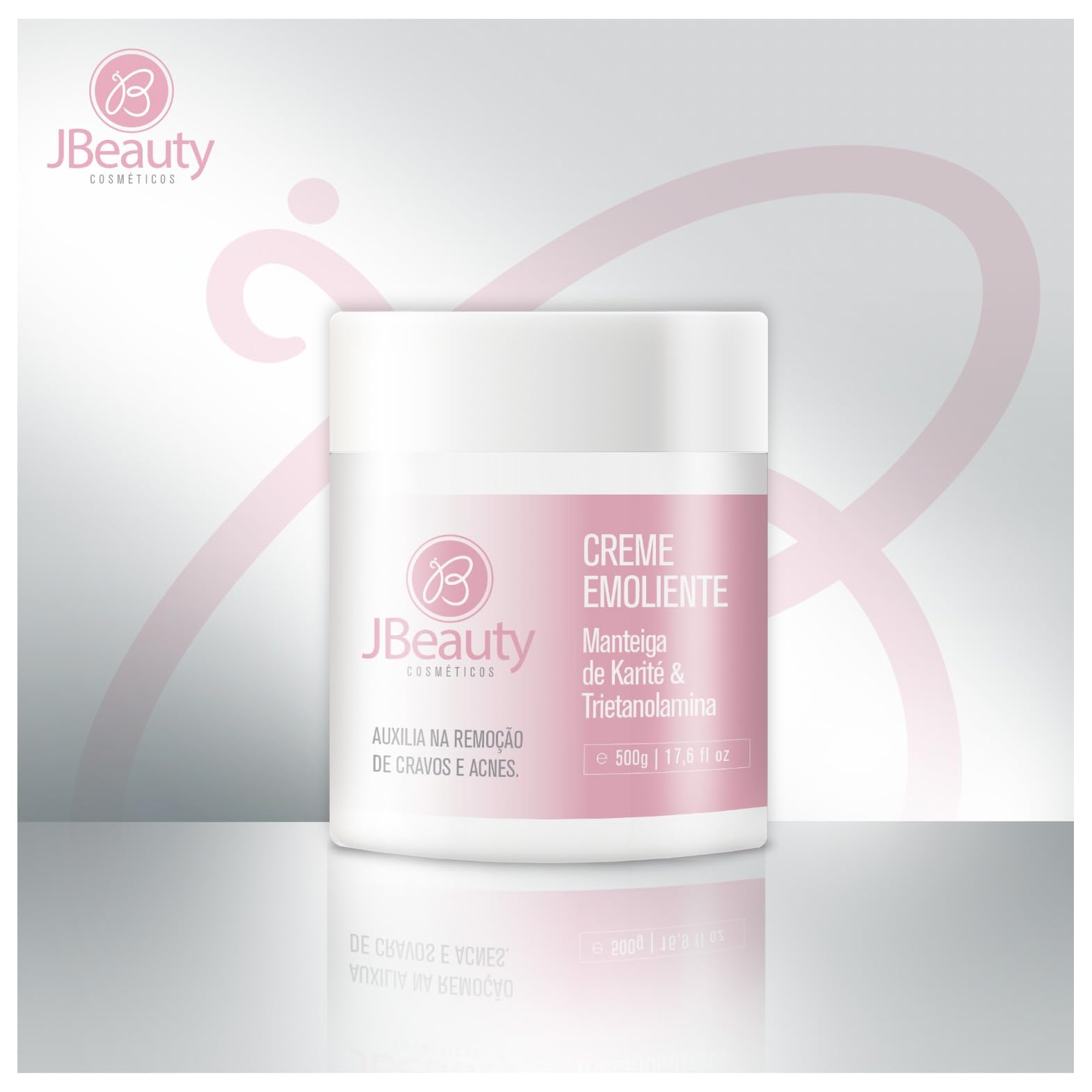 Jbeauty Creme Emoliente de Cravos e Acnes 500g para Limpeza de