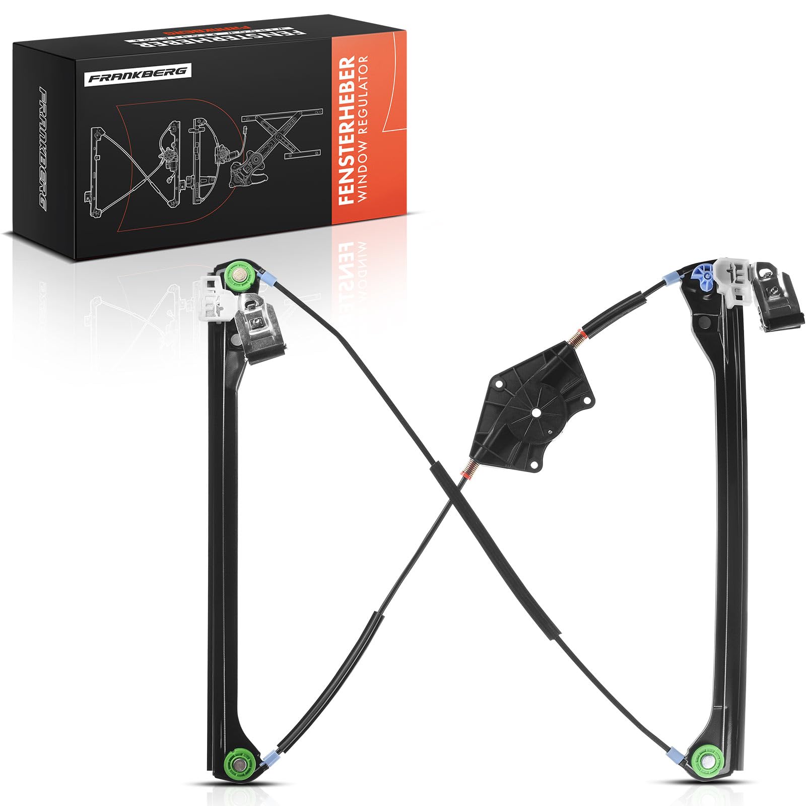 Frankberg Elevalunas Mecanismo elevalunas Eléctrico sin Motor Delantero izquierdo Sin placa 4/5-Puerta Compatible con Superb 3U4 Passa.t 3B2 3B3 3B5 3B6 Replace# 3B1837461