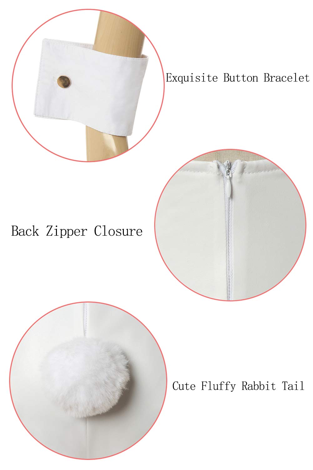 CR ROLECOS Bunny Costume Women Bunny Suit Cosplay Lingerie Adult Halloween Costumes