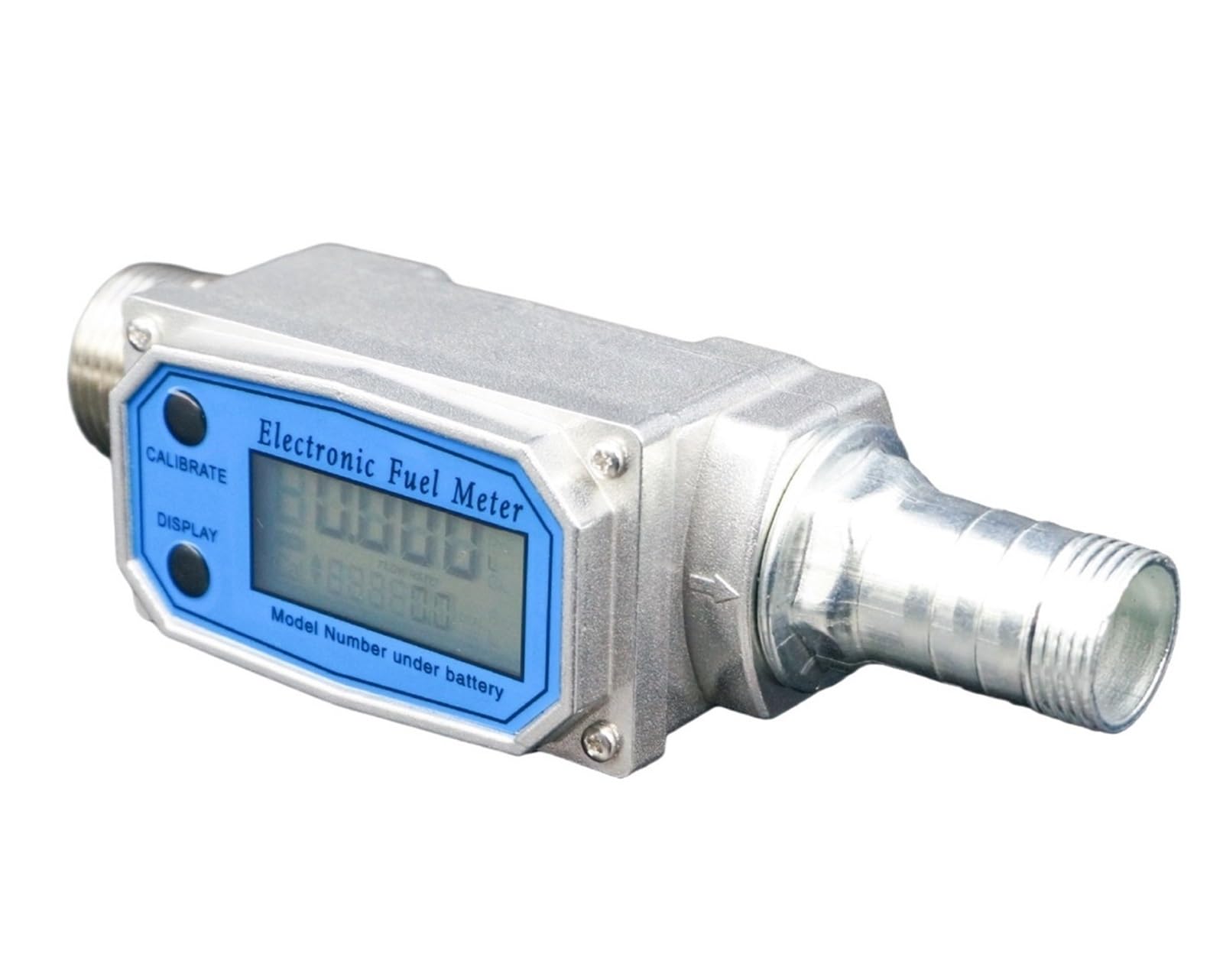 QfUxYYSLD Digital Turbine Flow Meter 4-20mA Inline Liquid Flow Sensor for Water and Diesel Applications(2-inch)