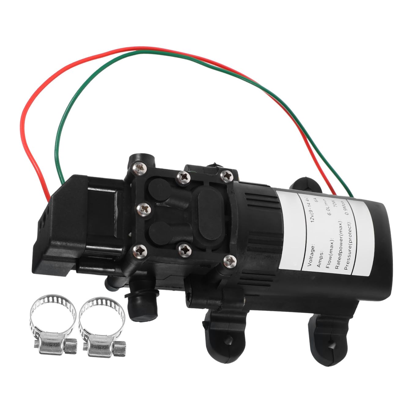 Bomba de Diafragma Eléctrica 12v 70w 6l/ Autocebante
