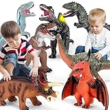 Kissdream 7 Piece Jumbo Dinosaur Toys Big Dinosaur Toy for Boys Realistic Giant Dinosaur Toys for Kids 3-5 - Perfect Dinosaur Gifts for Kids