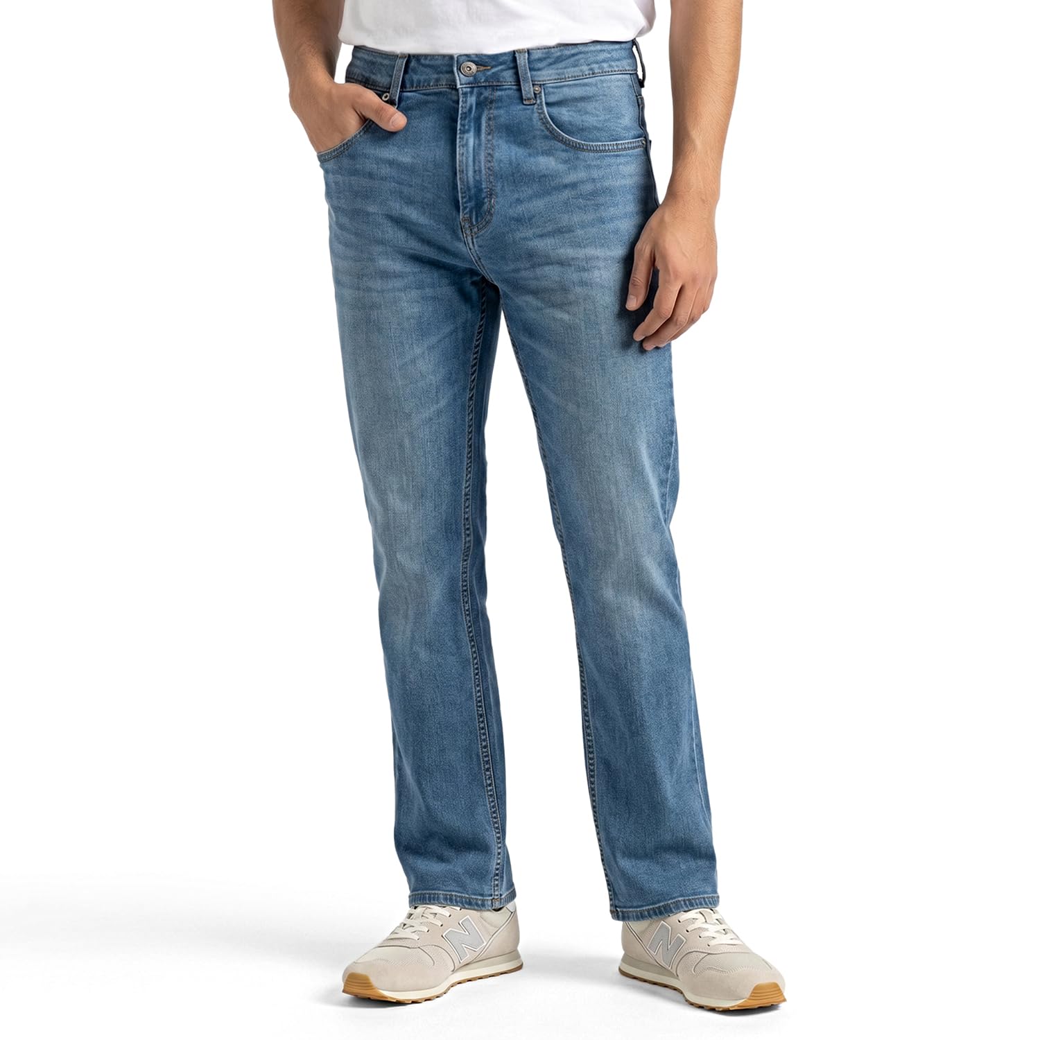 Men's Rafter Bootcut Mid Rise Casual Jeans-image-20