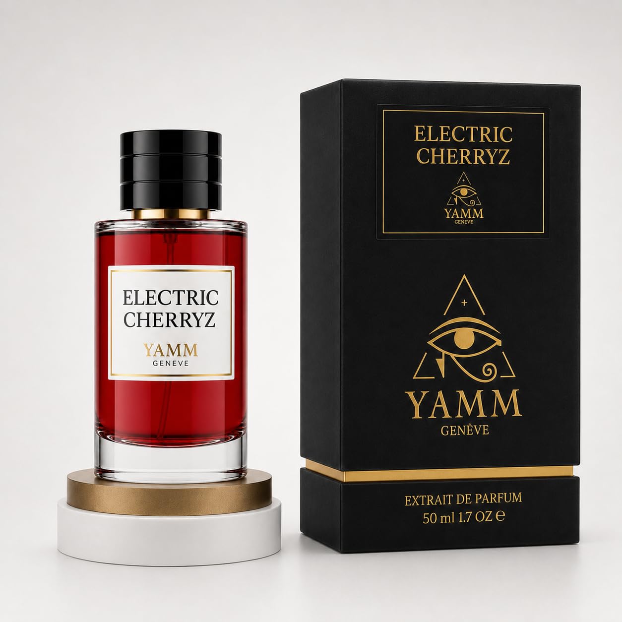 Electric Cherryz | Extrait de Parfum 50 ml | Unisex Duft | Schwarze Kirsche, Mandel & Vanille – Gourmand, Fruchtig & Verführerisch | Lang anhaltend