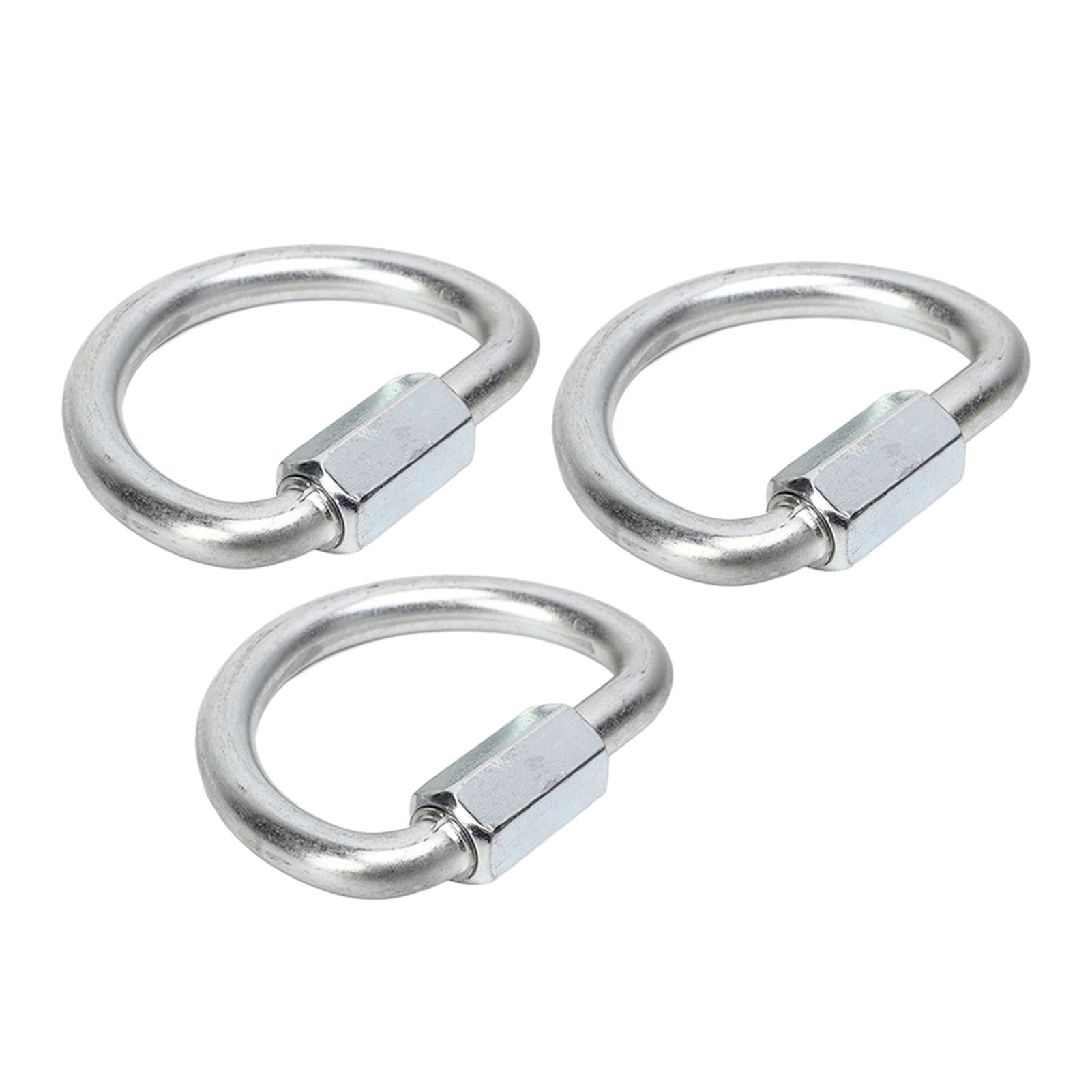 3 Piezas de Eslabones Rápidos, Cadena de Mosquetón de Bloqueo, Eslabones Rápidos, Mosquetón de Bloqueo en Forma de D, Clips de Mosquetones para Actividades Al Aire Libre
