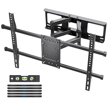 Suptek Full Motion TV Wall Mount for 32 to 84 Inch TV, Swivel and Tilt with Articulating Dual Arms