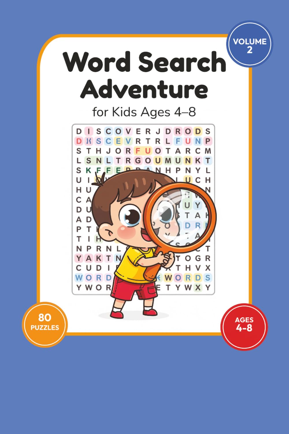 Word Search Adventure (Volume 2): 80 Fun Puzzles from Beginner to Champion