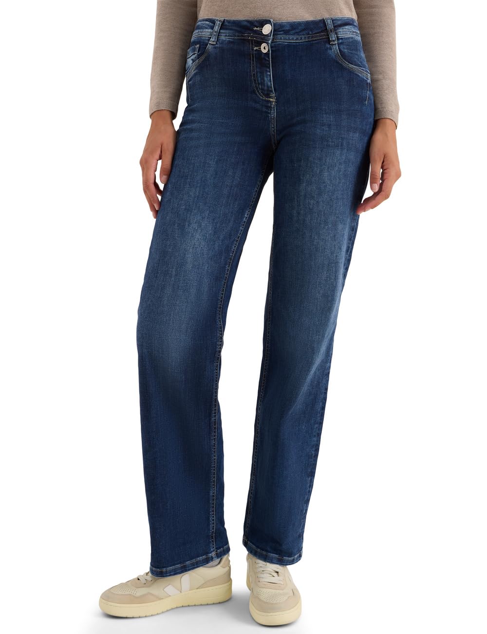 Jean à jambes larges Cecil résolvant le manque de confort des pantalons serrés - 6