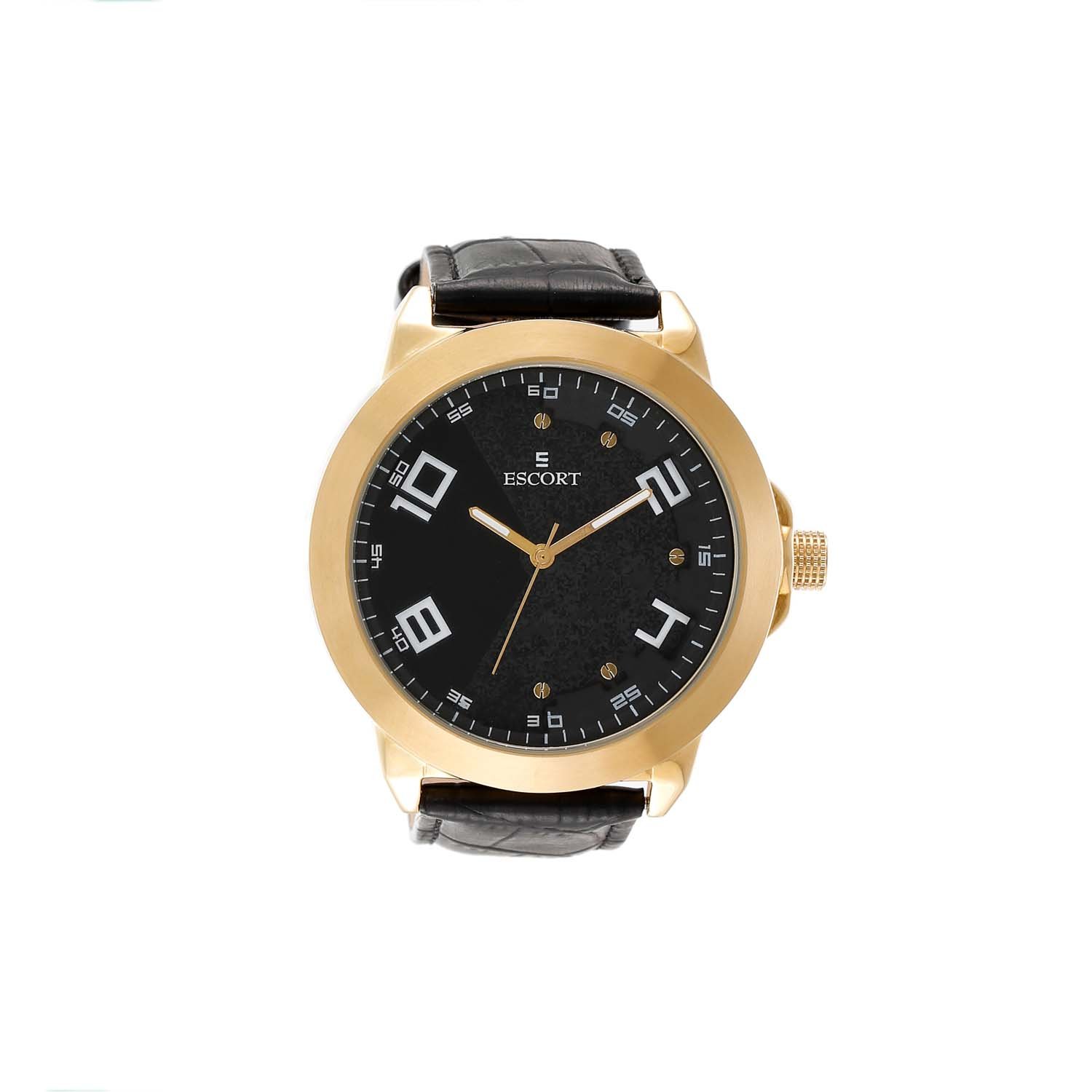 Escort Analog Black Dial Men's Watch-E-1850-887
