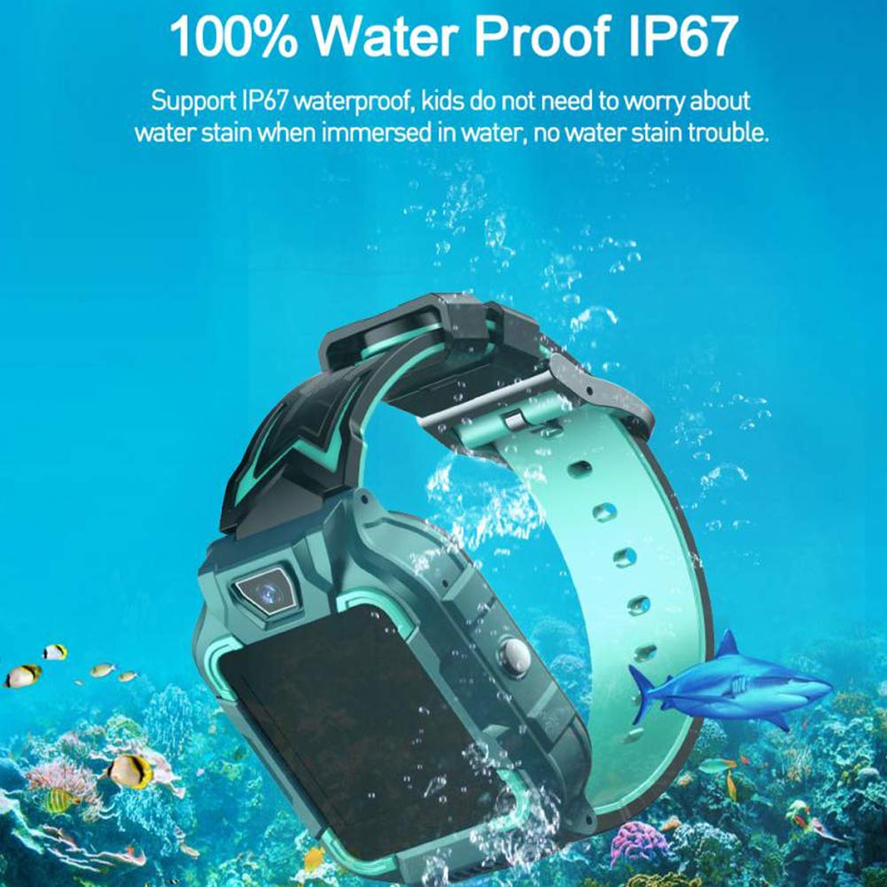 Inteligente Reloj Niños Teléfono, 4G GPS + GPRS + Libras Que Colocan Niños Inteligentes A Prueba De Agua Reloj + WIFI Posicionamiento Reconocimiento De La Cara En Varios Idiomas A Prueba De Agua