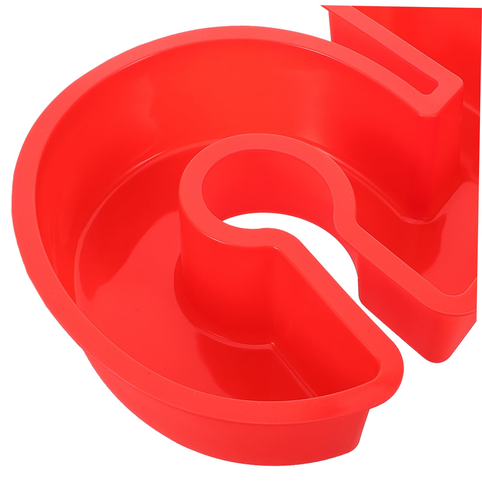 Cabilock 3 Piezas Molde De Torta Molde Para Pasteles De Número Pequeño Suministro Para Hornear Herramienta De Molde Para Hornear Molde Para Pastel Doméstico Gel De Sílice Rojo