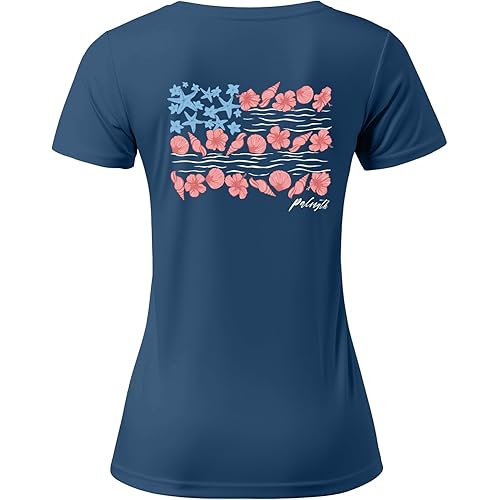 Palmyth Fishing Shirts for Women UPF 50+ Sun Protection Short Sleeve Lightweight Quick-Dry T-Shirt