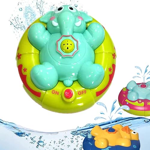 Miniatura 6 de Juguetes de baño para bebés para niños pequeños, juguete de bañera para bebé, rociado y giratorio automático, piscina baño ducha flotante juguetes