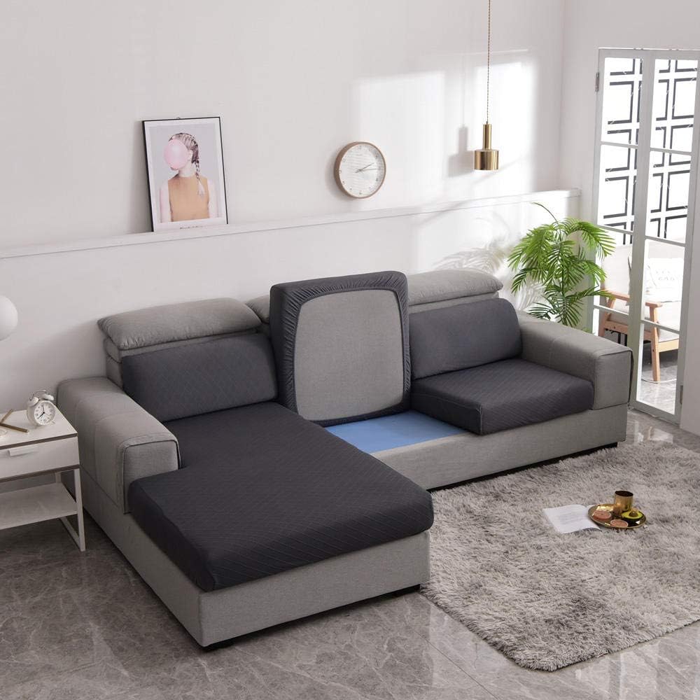Guest Room Seat Slipcover,Chair/Loveseat/Sofa Seat Cover Slipcover,High Stretch Couch Cushion Protectors,Polyester Spandex,Protect Sofa Cushion-Green_2_Seater