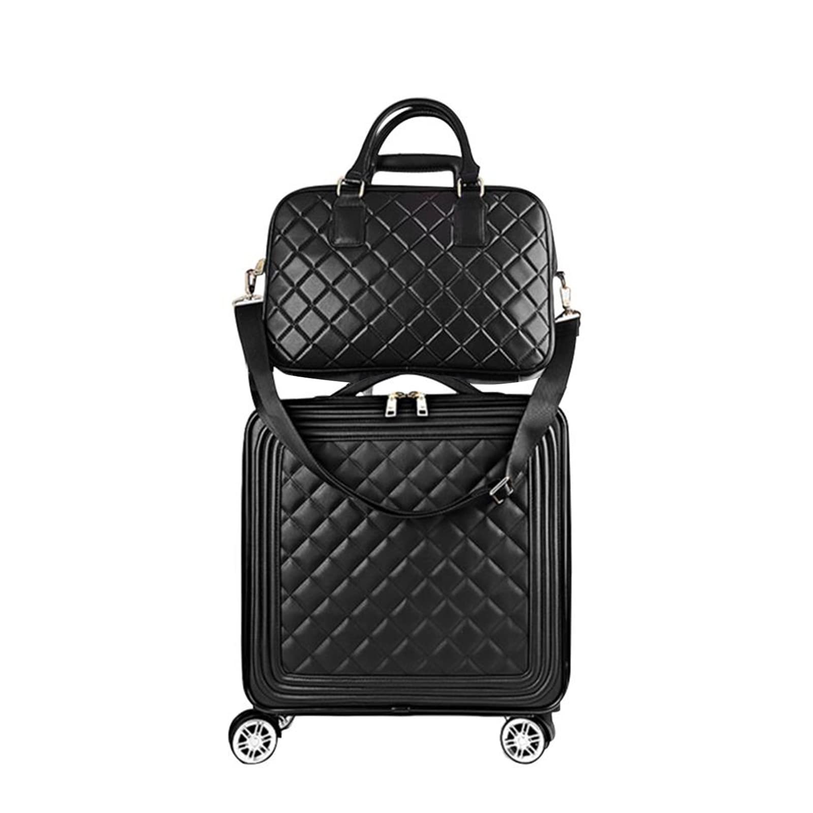 feilario Travel Softside Upright Rugged Carry On Luggage Sets with Spinner Wheels
