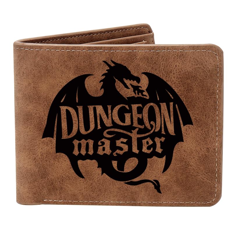 OYGNCDDungeon Master wallet,wallet for Men,Engraved Personalized Leather Wallet,Gift for Dungeon Master,for DM Gift,Dungeons and Dragons Gift RPG Gift Gamer Gift Fans Gift, Dungeon Master, Dungeon