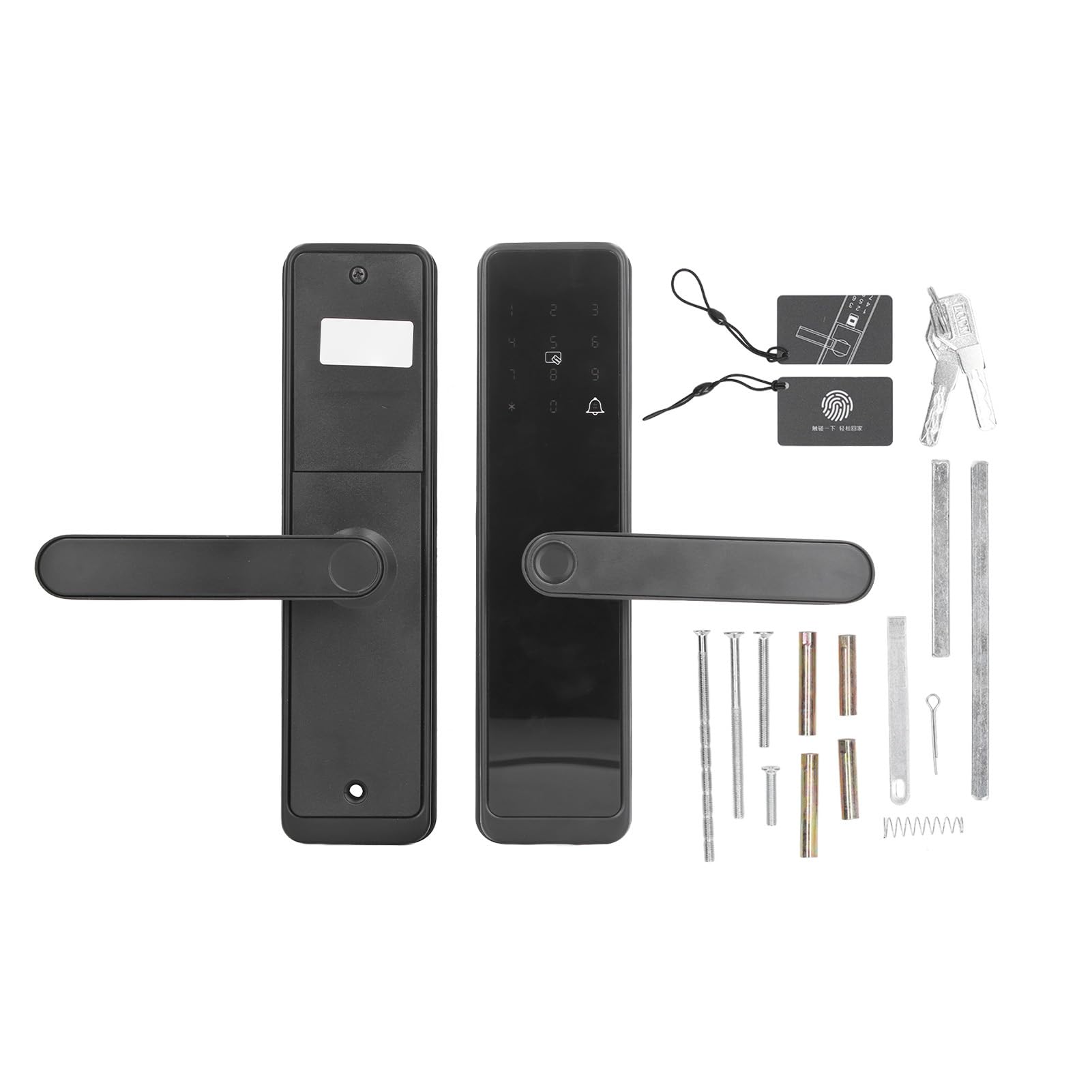 Serrure de Porte D'entrée sans clé, Serrure Intelligente de Porte Digitales Mot de Passe Carte IC clé Antivol APP Contrôle Serrure D'entrée pour la sécurité à Domicile