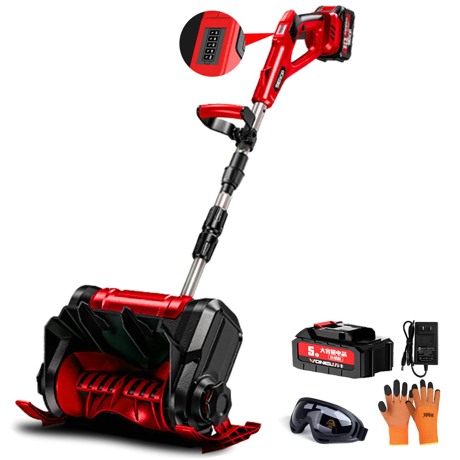 Amazon.co.jp: 電動除雪機 雪かき 除雪スコップ 2000mAhバッテリー