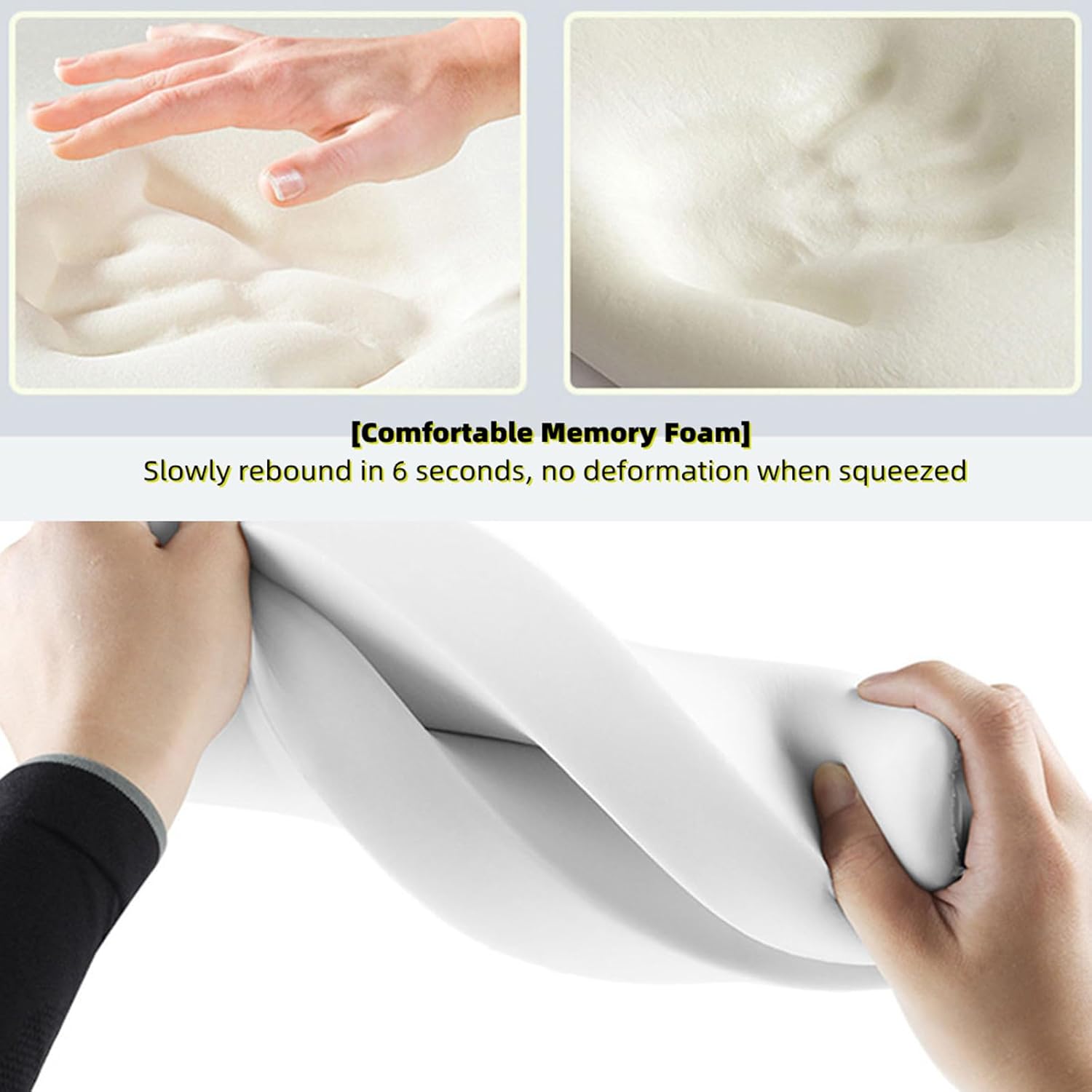 Upgrade Car Console Armrest Pad,Car Armrest Cushion with Comfortable Memory Foam,Premium Material Car Armrest Cover,Universal Car Center Console Pillow,Car Accessories(Black1)