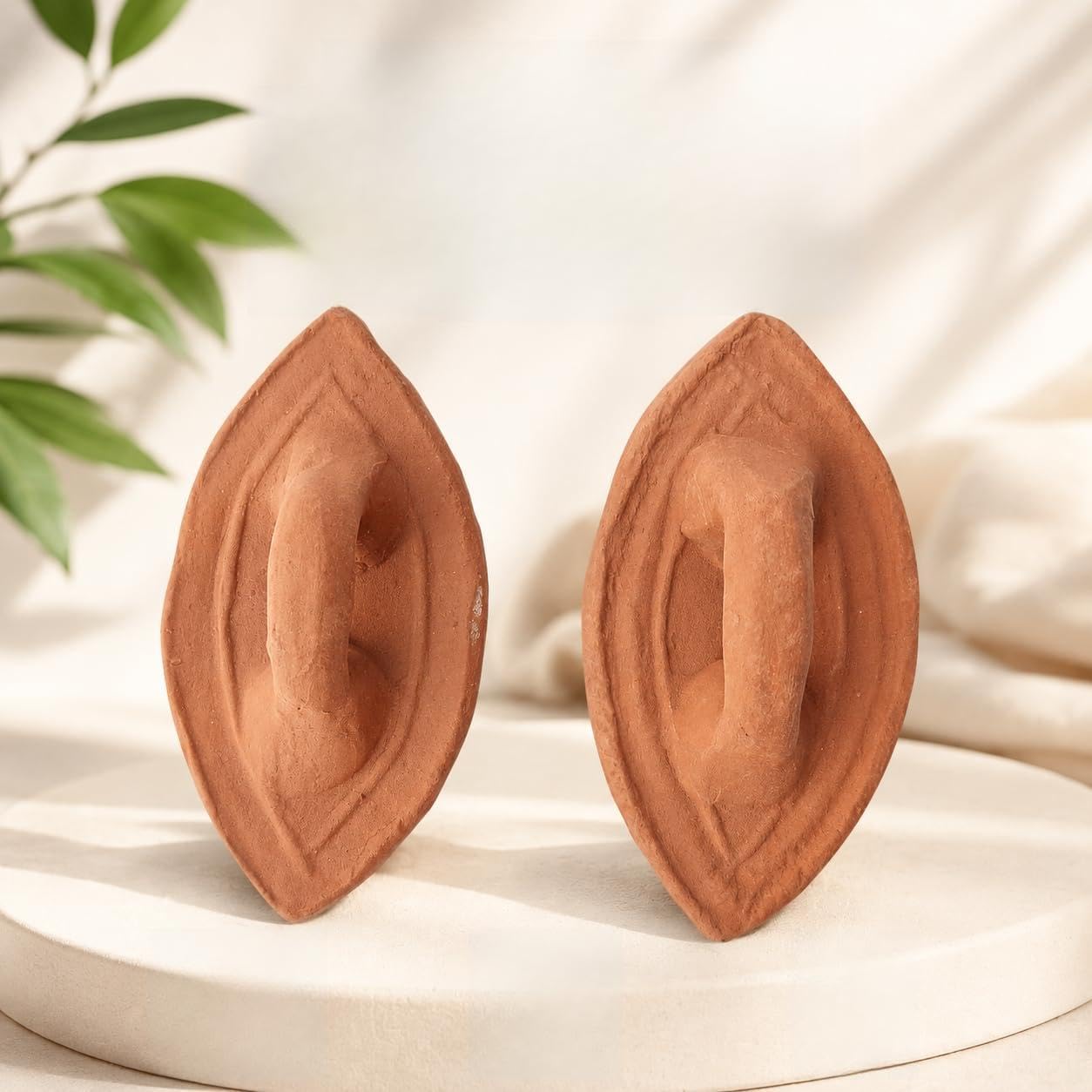 Terracotta Foot Scrubber | Handmade Jhama | Eco-Friendly | Dead Skin Remover Melkhora | Women Men Unisex | Pack of 2-image-18