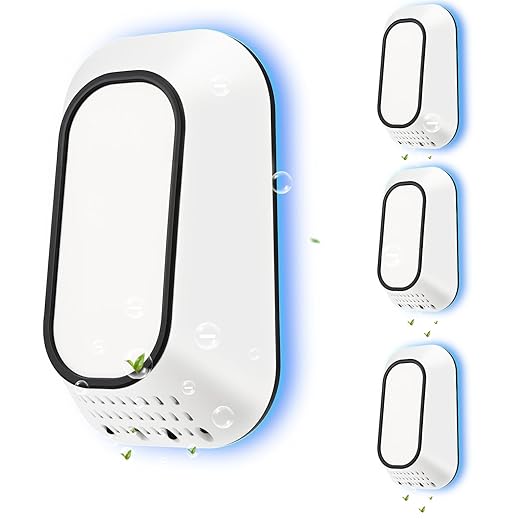 Air Ionizers for Home With 4 Negative Ion Output Heads,Ionizer Air Purifier Plug in With Backlight,Quiet and Energy-Saving, Ideal Air Cleaners for Bedroom,Office,Living Room and Pet Room(4)