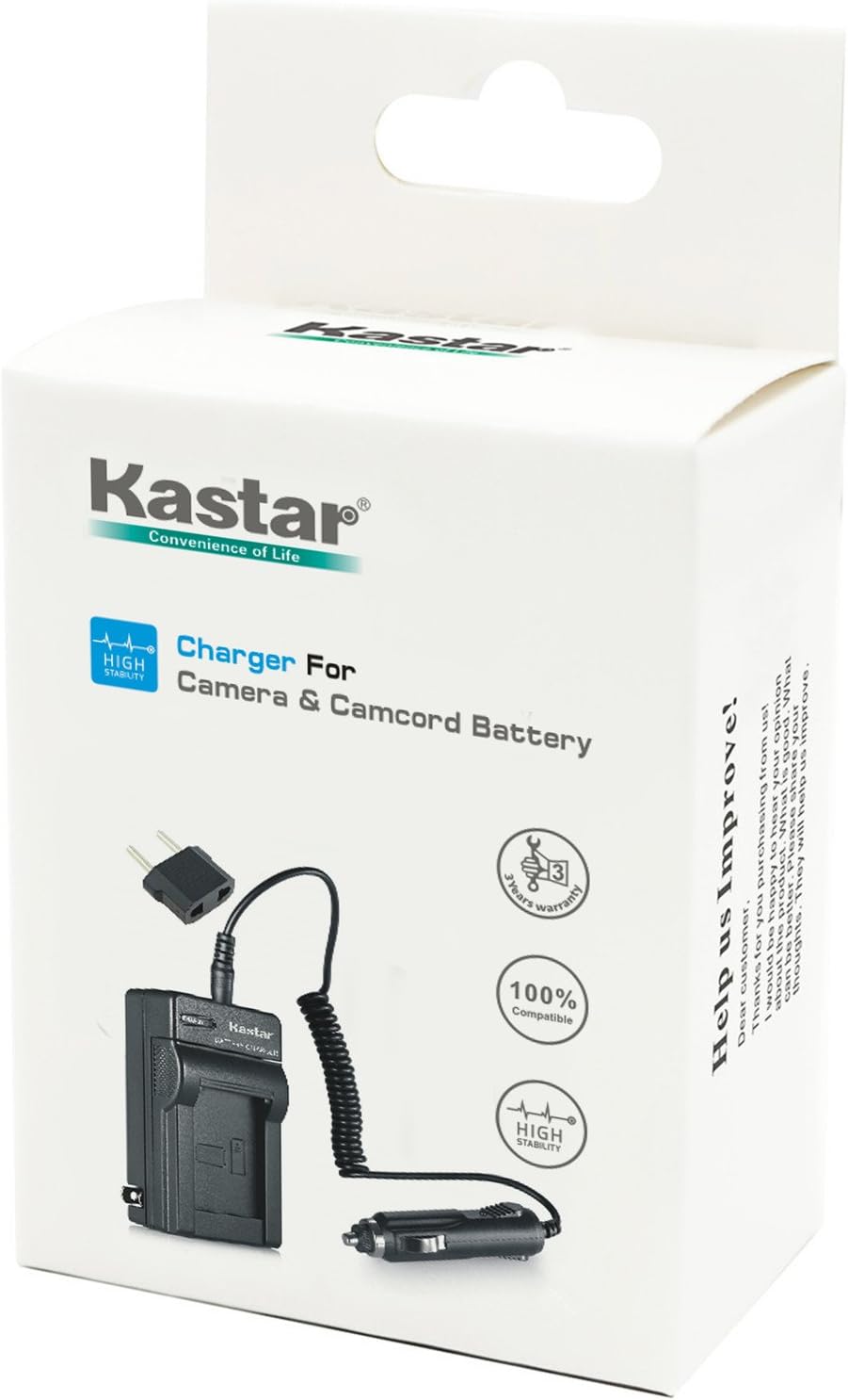 Kastar Home Travel Charger Replacement for Sony NP-FM50 NP-FM55H NP-F330 NP-530 NP-F550 NP-F570 NP-F730 NP-F750 NP-F770 NP-F960 NP-F970 Battery