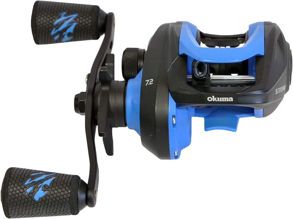 Okuma Serrano Low Profile High Speed Lightweight Graphite Frame Baitcast Reel
