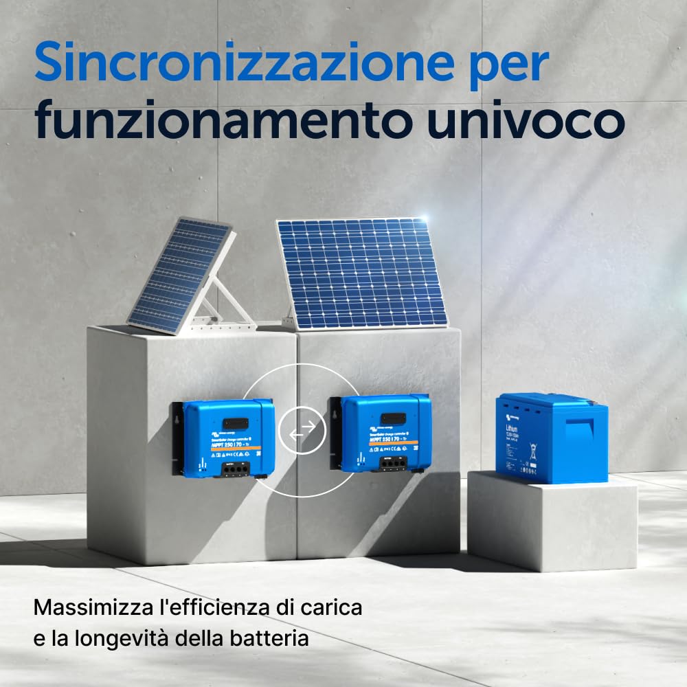 Victron Energy SmartSolar MPPT Tr 250V 70 amp 12/24/36/48-Volt Regolatore di Carica Solare (Bluetooth)