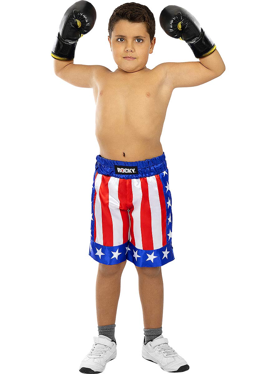 Funidelia | Disfraz de Rocky Balboa para niño Boxeo, Profesiones - Disfraz para niños y divertidos accesorios para Fiestas, Carnaval y Halloween - Azul