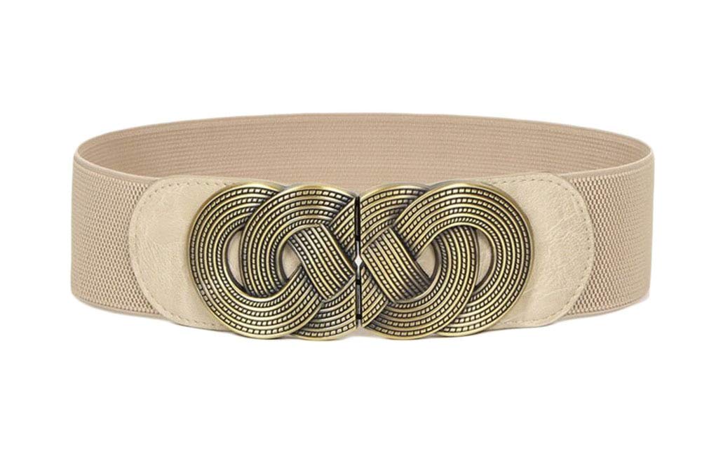 Diyafas Vintage Wide Waist Belt Ladies Dresses Decorative Waistband Women Stretch Cinch Belts