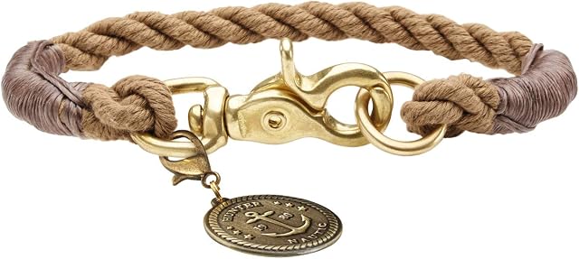 Hunter Nautical Lina Dog Collar, Odporne, elastyczne odporne, elastyczne, 40 (S-M), beżowy kolor