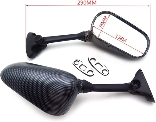 Miniatura 7 de Espejos estilo SMT-OEM compatibles con SUZUK Gsxr 600 Gsx-R750 Gsxr600 Carbon 2004 2005 B00RNISJIC
